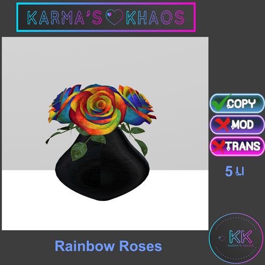.:KK:. Rainbow Roses (HUD) (ADD ME)