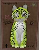 KittyCatS Box - Tiger! - Chartreuse 9T-F