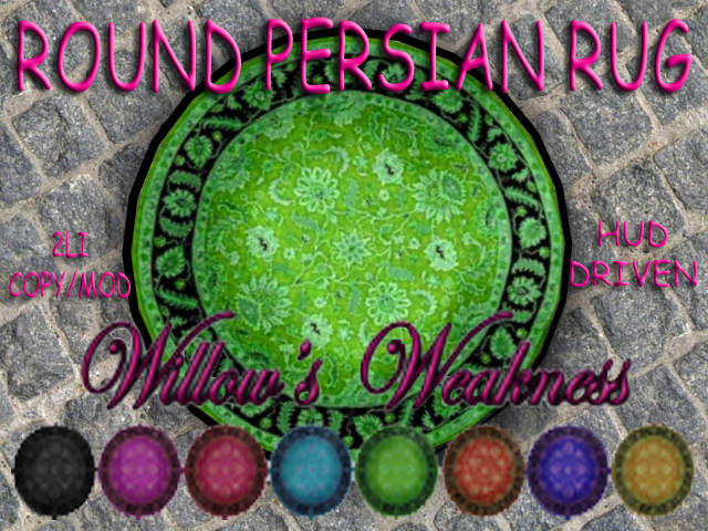 PERSIAN RUG ROUND BOX