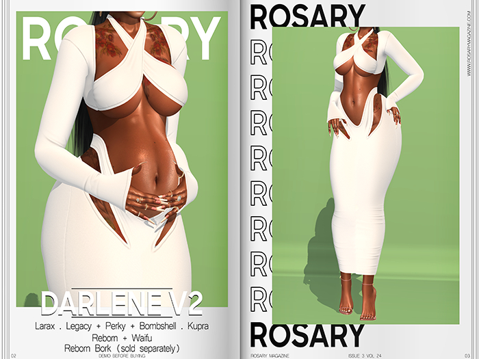 Rosary. Darlene . v2 R.Bork White