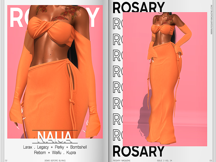 Rosary. Naija . Orange