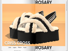 Rosary. Criss Cross . Black
