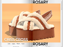 Rosary. Criss Cross . Brown