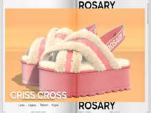 Rosary. Criss Cross . Pink