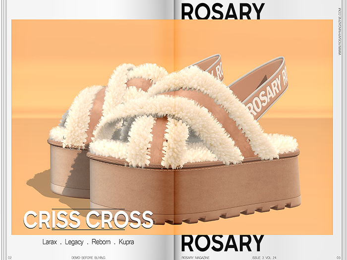 Rosary. Criss Cross . Tan