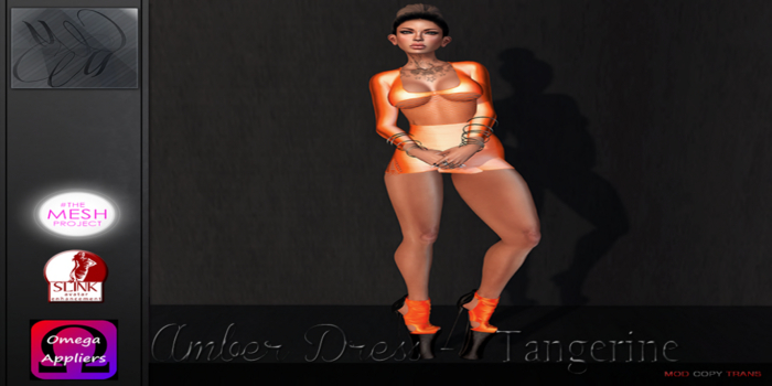 M&M Incorporated - Amber Dress - Tangerine