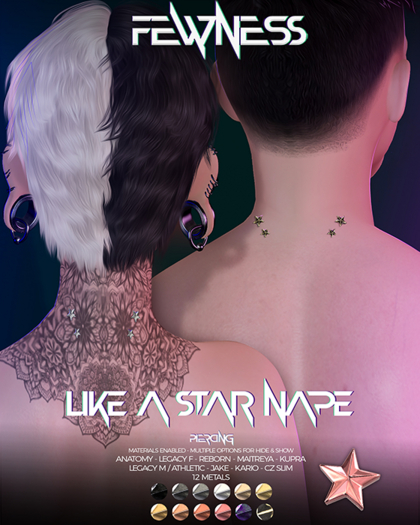 Fewness - Like a Star Nape Piercing