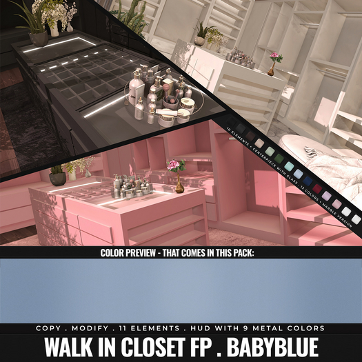 [BL] Walk in closet // set babyblue . FATPACK