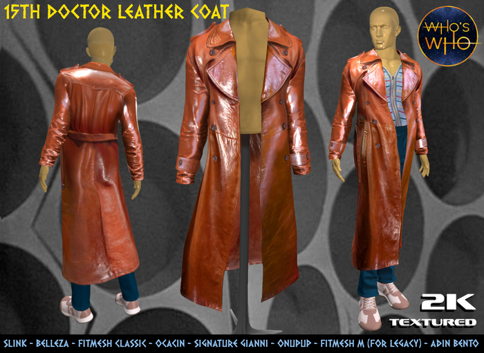 WW 15th Doctor Leather Coat