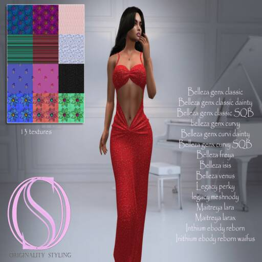 Originality styling formal dress Ava  fatpack