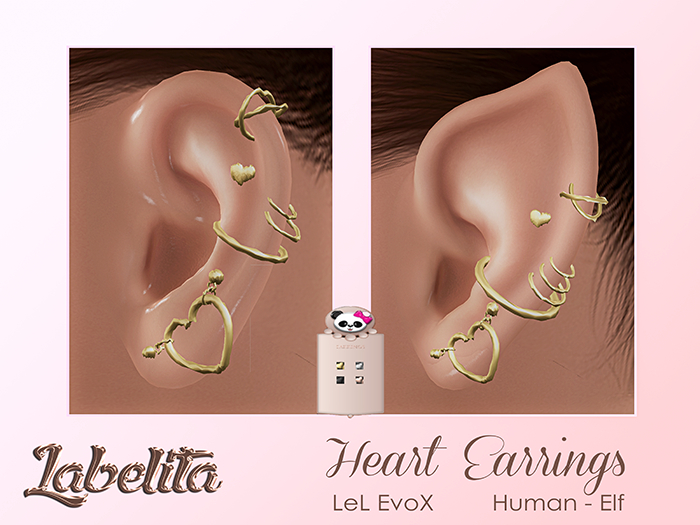 [LABELITA] Heart Earrings LeL EvoX