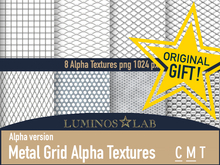 LL Metal Grid Alpha Textures
