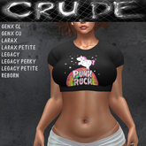 Punk Rock (Unicorn) Women's Crop Top (WTS) <Wear Me>