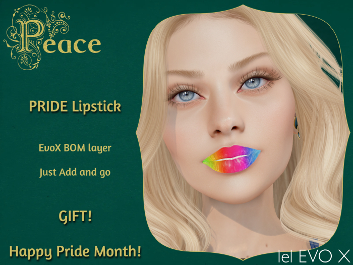PEACE - GIFT -  Pride Lipstick {add}
