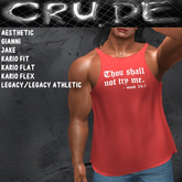 Thou Shall Not Try Me Men's Tank Top (MT1) <Wear Me>