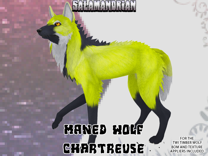 [sala] Maned Wolf - Chartreuse