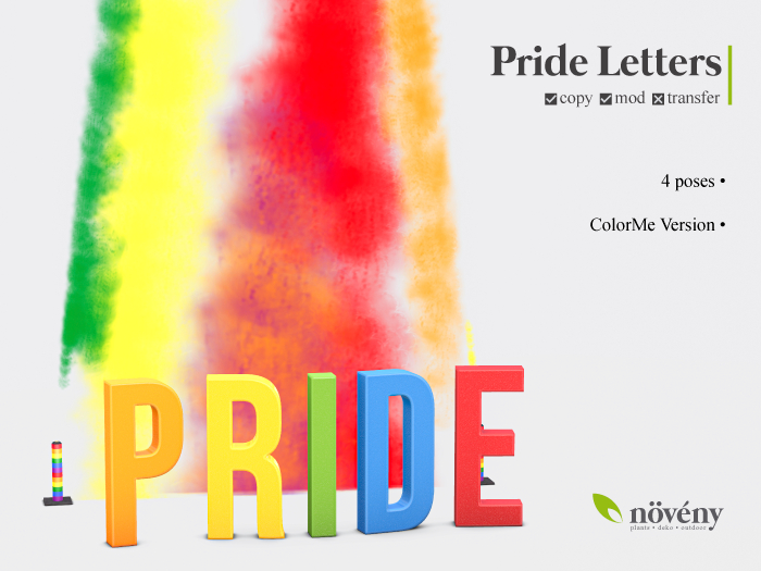 Noveny - Pride Letters  - AddMe
