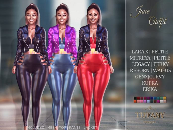 ::TD:: Jane Outfit [Mesh] + Lara X