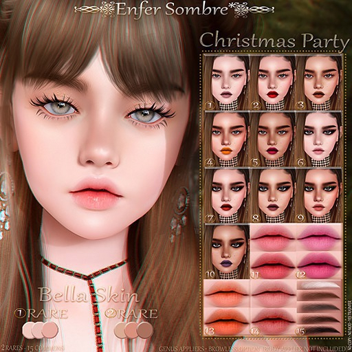 (Enfer Sombre*) Genus Skin applier - Bella {Sun} RARE