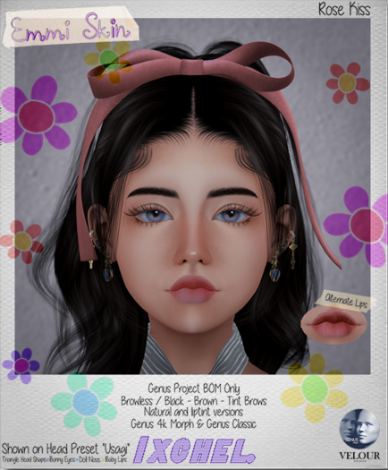 IXCHEL. - Emmi Skin - GENUS BOM - ROSE KISS