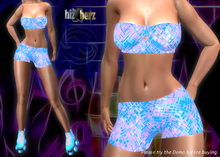 hizNherz Blue Flashing Roller Disco Outfit