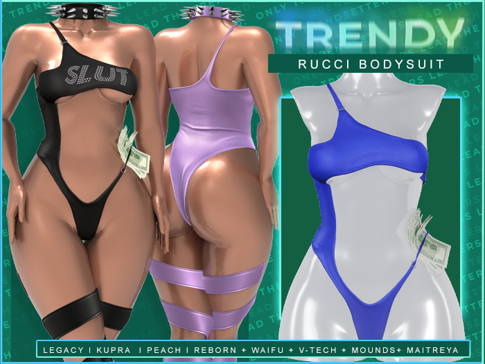 [TRENDY] Rucci Bodysuit - Blue 