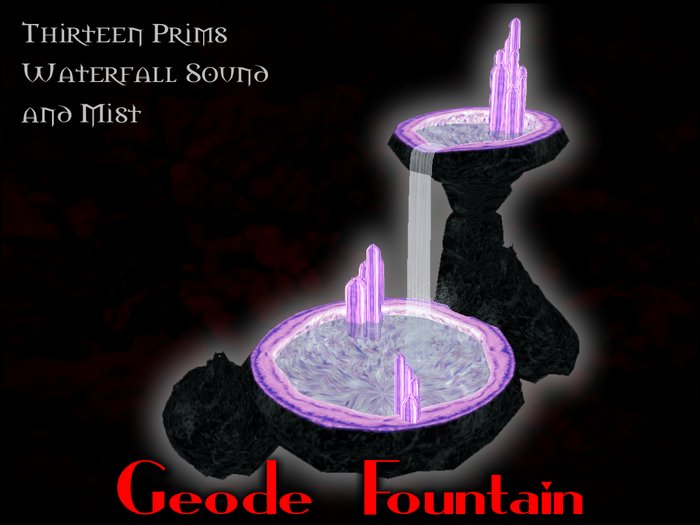 DD gift bag - Geode Fountain - purple