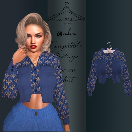 Add me - Candelice - Gween Shirt Blue