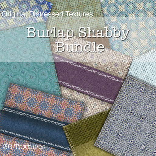 [D] Burlap Shabby Bundle