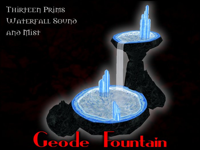 DD gift bag - Geode Fountain - teal