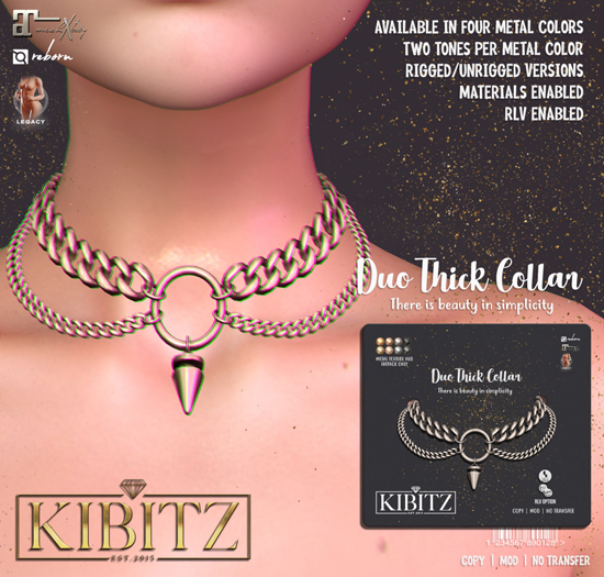 Kibitz - Duo thick collar - copper
