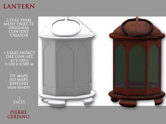 Lantern - 1 LI - 2 FULL PERM Meshes