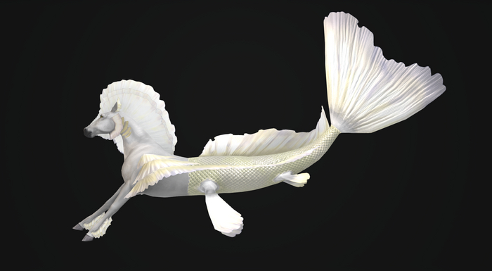 Brine -  Odyssey Mer Horse CREAM Mod for Teegle Hippocampus