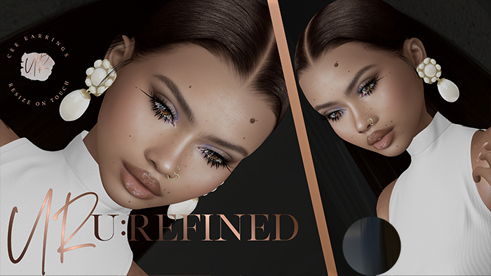 {U:Refined} Cee Earrings [Black]