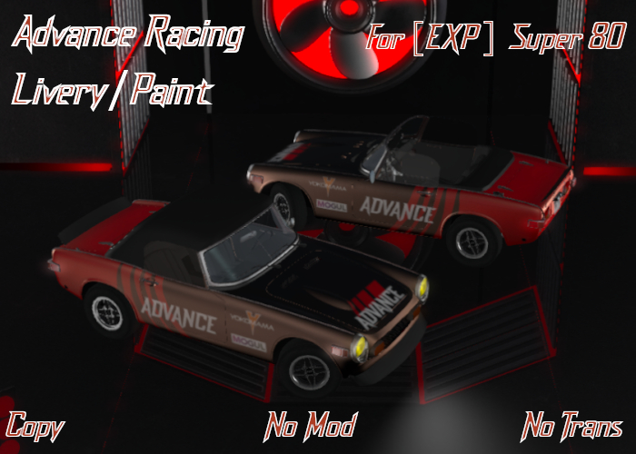 EXP Super 80 Advance Racing Livery