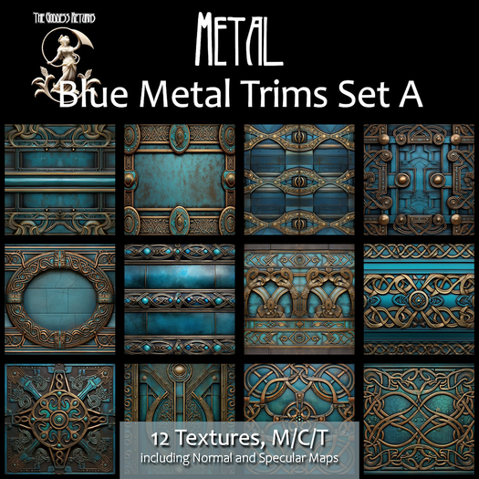 TGR Metal Blue Metal Trims Set A boxed