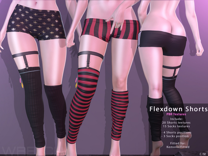 :: Wretch :: FlexDown Shorts Kemono