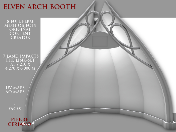 Elven arch booth - 7 LI - FULL PERM Mesh link-set