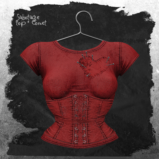 +WORN+ Sabotage Top RED