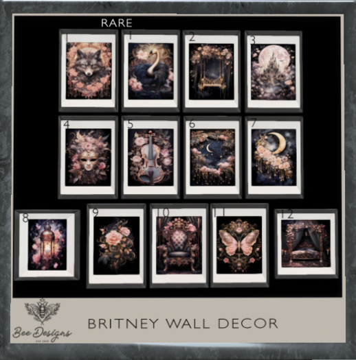 01 Bee Designs Britney wall decor RARE