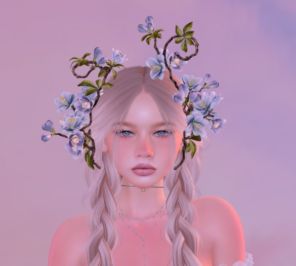 *LODE* Head Accessory - Forgotten Branches [light blue]