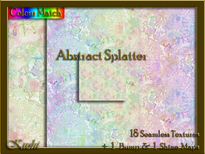 Abstract Splatter Seamless Texture Pack