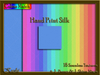 Second Life Marketplace - Hand Print Silk Solid Seamless Texture Pack
