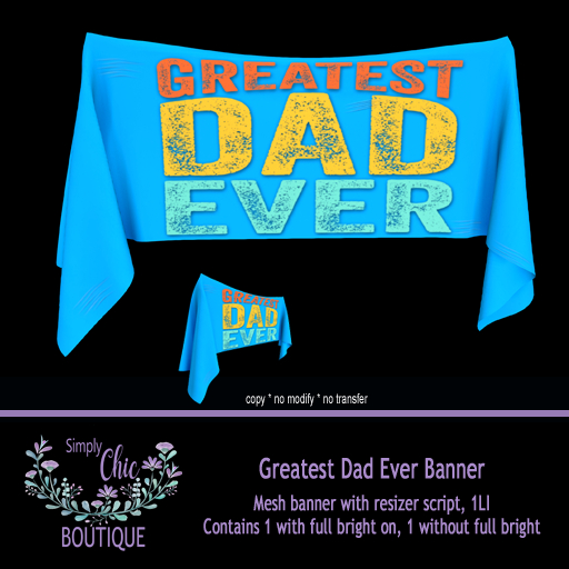Greatest Dad Ever Banner   *For Father's Day*