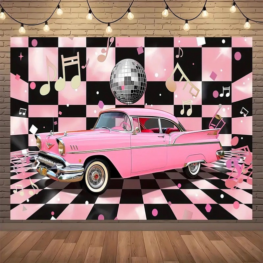 50's pink Chevy