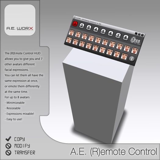 Second Life Marketplace - A.E. (R)Emote Control