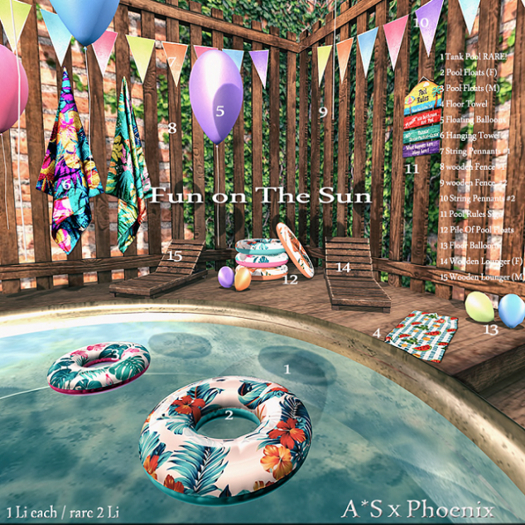 1. A*S X Phoenix@Fun on the Sun_Tank Pool RARE