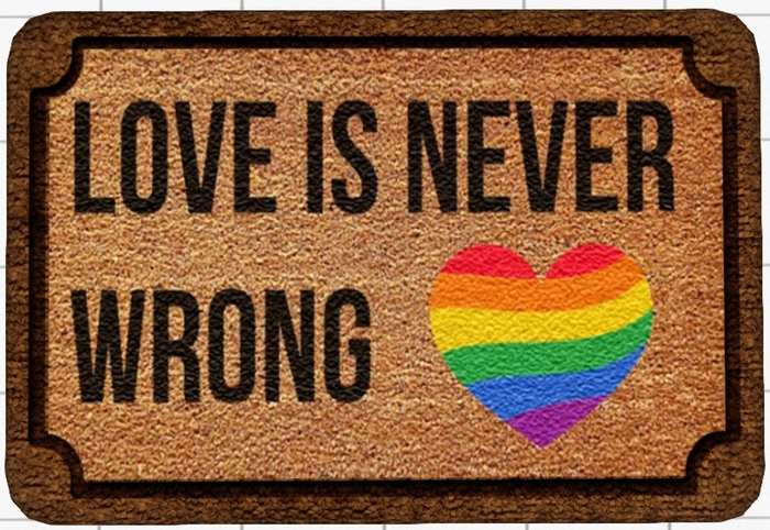 ~Confetti Time~ Welcome Mat Love is Never Wrong