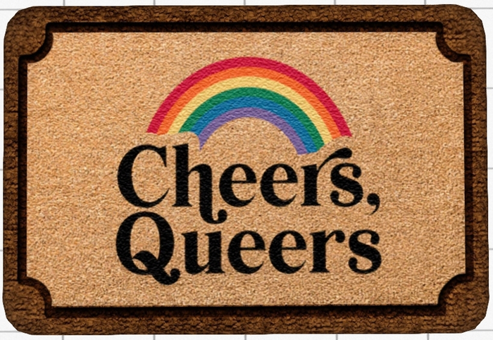 ~Confetti Time~ Welcome Mat Cheers, Queers