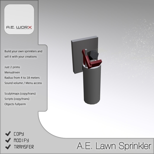 A.E. Lawn Sprinkler - Builders KIT